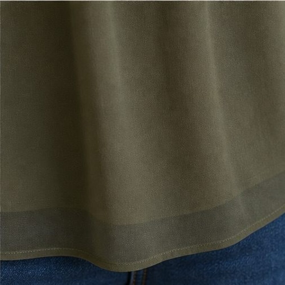 Olive Ruffle Blouse - Picture 6 of 6